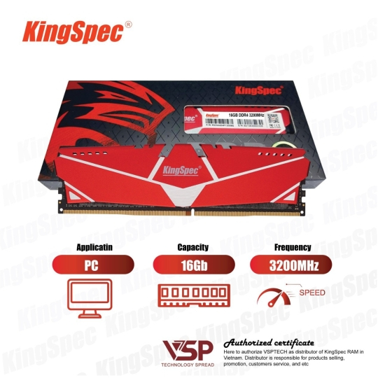 Ram Kingspec DDR4 16GB 3200MHz