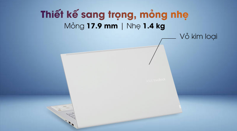 Laptop Asus VivoBook A415EA i3 - Thiết kế