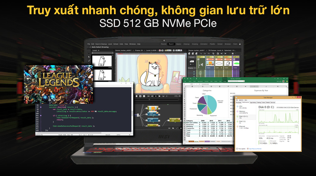 MSI Katana GF66 11UC i7 11800H (224VN) - SSD